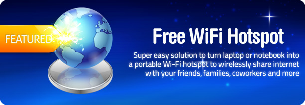 Share your computer's Internet connection with other devices by creating a secure wireless hotspot.